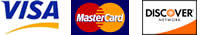 Visa, MasterCard and Discover